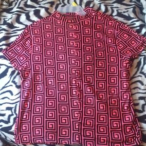 Pink and black shirt